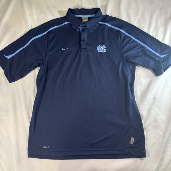 Carolina Tarheels Nike Team Fitdri Golf Polo Shirt M - Picture 1 of 7